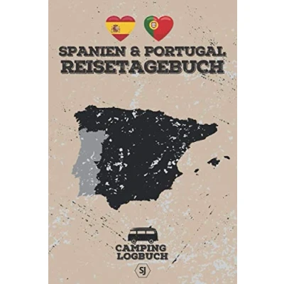 Abbildung von SPANIEN &amp; PORTUGAL Reisetagebuch Camping Logbuch: Reisebuch zum Ausfüllen Eintragen für Camper Format A5 ca. 150 Seiten