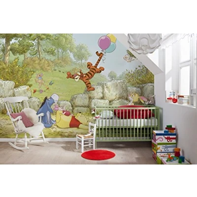 Abbildung von Komar Fototapete &quot;Winnie Pooh Ballooning&quot;, 368x254 cm (Breite x Höhe), inklusive Kleister