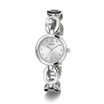 Abbildung von Guess Empower Uhr, Damen, Größe: One Size, Silver coloured