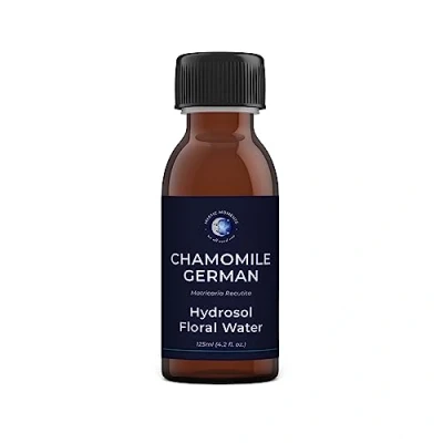 Abbildung von Mystic Moments Deutsches Kamille natürlicher Hydrosol Blumenwasser 125ml Perfekt für Haut , Gesichts Körper und hausgemachte Schönheitsprodukte Veganer GVO Free
