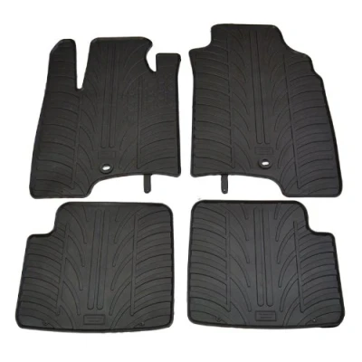 Abbildung von Gledring 0144 Fußmattensatz Gummi vorne und hinten 4 schwarz 750mm 550mm FIAT: Panda III Schrägheck