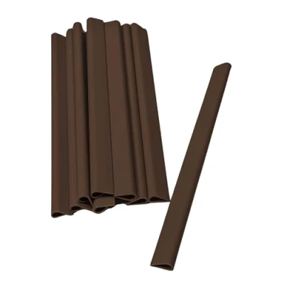 Abbildung von Sichtschutzstreifen Klemmschiene für Zaunblende Braun 20er Pack