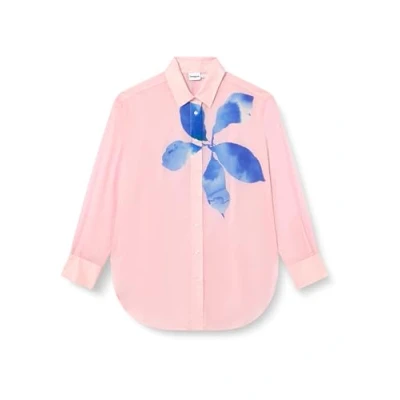 Abbildung von Desigual M C Lacroix Flower Hemdbluse, Damen, Größe: L/XL, Pink