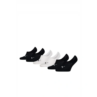 Abbildung von Puma Unisex 6ER PACK Footie Highcut ECOM Einfarbig LOGO Füßlinge, Größe: 43 46, Schwarz weiß