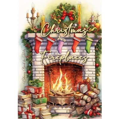 Abbildung von Kamine Weihnachts Malbuch für Erwachsene: Weihnachten Erwachsene offene Weihnchts Winter ... 54p (Winter Coloring Books, Band 3)