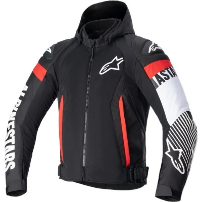 Abbildung von Alpinestars Motorradjacke Zaca Air Jacke schwarz / weiss rot fluo L