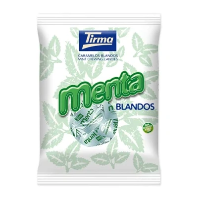 Abbildung von Tirma Pfefferminzbonbons 125g Glutenfrei Für Vegetarier geeignet Nicht GVO Einzeln verpackt