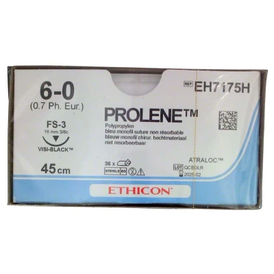 Abbildung von PROLENE blau monofil 45cm 6 0 FS3 VB Stärke 0,7 36 Folien