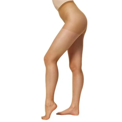 Abbildung von Nur Die Damen 3er Pack Seidenfein 15 DEN Fein Strumpfhose seidig glänzende Optik Komfortbund reißfest transparent Strumpfhosen amber S