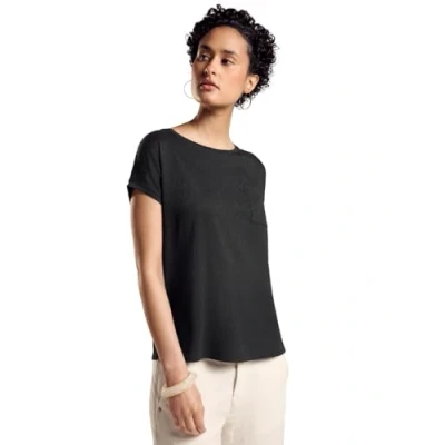 Abbildung von Street One Struktumix Bluse, Damen, Größe: 38, Schwarz