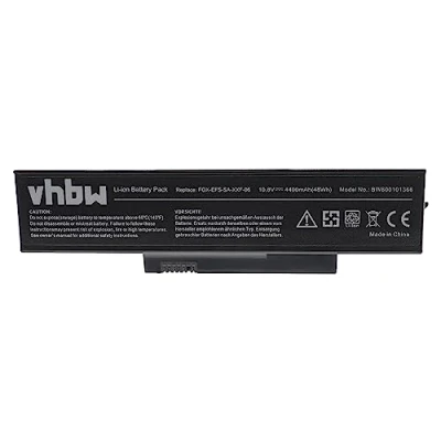 Abbildung von vhbw Akku Ersatz für Fujitsu Siemens S26391 F6120 L470, SDI HFS SS 22F 06 Notebook (4400mAh, 10,8V, Li Ion)