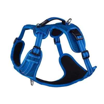 Abbildung von Rogz Explore Geschirr Gepolstert Blau Hundegeschirr 55 85 cm...