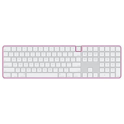 Abbildung von MiNGFi Silikon Tastatur Schutz Abdeckung für Magic Keyboard mit Touch ID und Ziffernblock Modell A2520 (2021+) US/ANSI Tastaturlayout Transparent