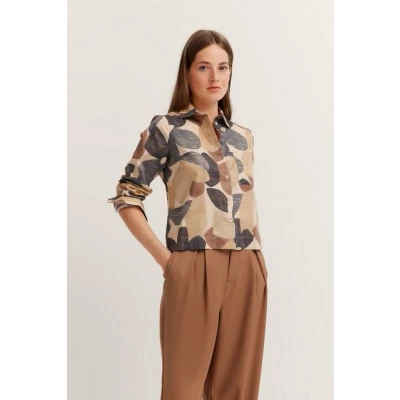 Abbildung von bugatti Hemdbluse, Damen, Größe: 40, Beige