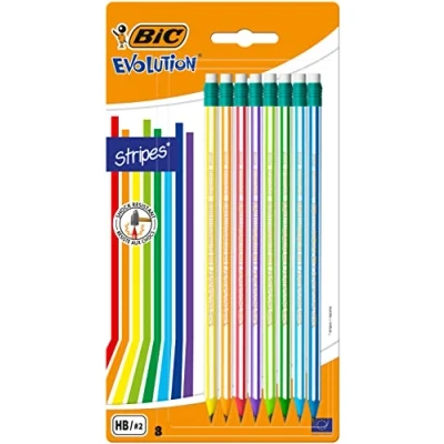 Abbildung von BIC Evolution Streifen Bleistift (8 Stück)