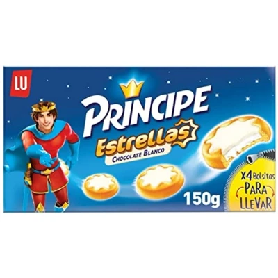 Abbildung von Galletas Lu Príncipe Estrellas Rellena De Chocolate Blanco 150gr