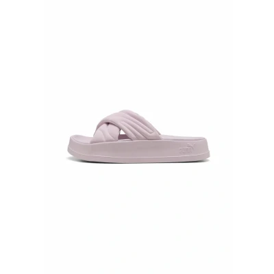 Abbildung von Puma Leadcat Plateau Pantolette flach, Damen, Größe: 39, Rose mauve white Schuhe
