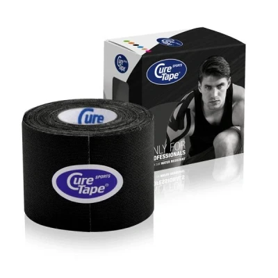 Abbildung von CureTape Sports schwarz kinesiologie tape(kinesiotape)