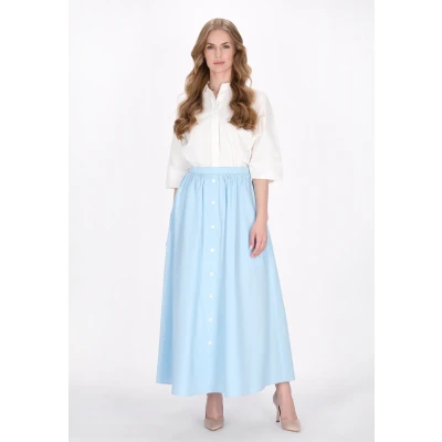 Abbildung von Dreimaster Alinienrock, Damen, Größe: 42, Light blue