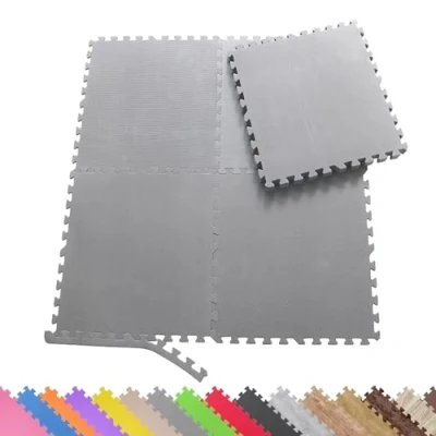 Abbildung von Sporttrend 24® 8 Schutzmatten + 16 Randstücke Set Farbwahl 60x60x1cm 2,88qm Bodenschutzmatte Sportmatte Gymnastikmatte Puzzlematte Fitnessmatte Unterlegmatte Bodenmatte Trainingsmatte Yogamatte