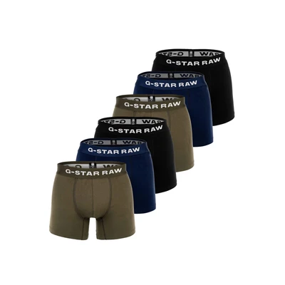 Abbildung von G STAR 6ER PACK Boxerbriefs, Herren, Größe: Large, Blau schwarz grün