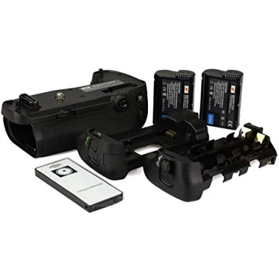 Abbildung von DSTE® Infrarot Fernbedienung Batterie Griff für Nikon D750 DSLR Digital Kamera als MB D16 mit (2 packung) EN EL15