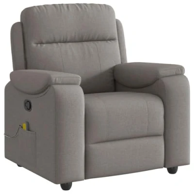 Abbildung von vidaXL Massagesessel Taupe Stoff