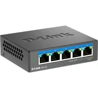 Abbildung von D Link DMS 105 5 Port Multi Gigabit Unmanaged Desktop Switch (5X 2,5G Ports, Lüfterlos, Low Profile, Kompakt, Metal Gehäuse, QoS, Plug and Play)