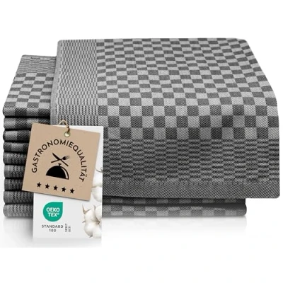 Abbildung von ZOLLNER Geschirrtuch, (Spar Set, 10 tlg), vom Hotelwäschespezialisten, 46 x 70 cm, 100% Baumwolle, Hotelwäschespezialisten