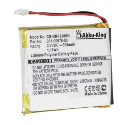 Abbildung von Akku King kompatibel mit Garmin 361 00078 00 Li Polymer 300mAh für Forerunner 920XT