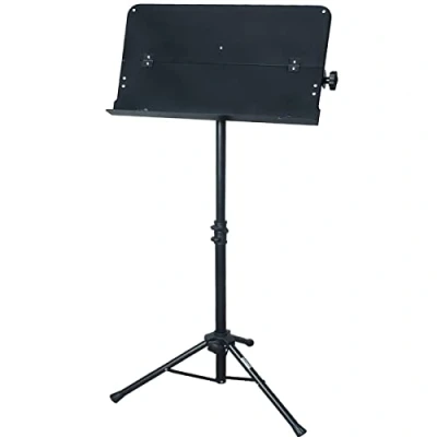 Abbildung von keepdrum MUS021 professional Orchester Notenpult Notenständer Schwarz klappbar