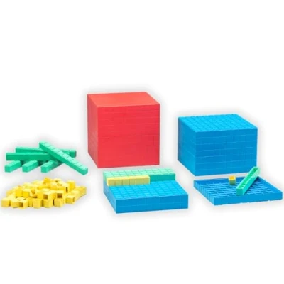 Abbildung von Wissner® aktiv lernen Lernspielzeug Dezimalrechensatz (121 Teile), RE Plastic® Dezimalrechnen Mathe,