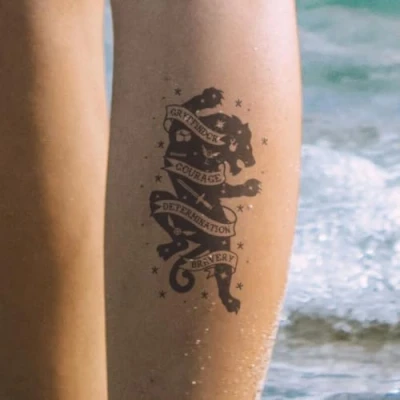 Abbildung von Harry Potter House Gryffindor Werte Tattoo