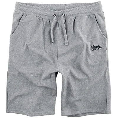 Abbildung von Lonsdale Normale Passform Balnabruich Shorts, Herren, Größe: Large, Marl grey black