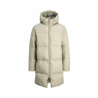 Abbildung von Jack &amp; Jones Jorvesterbro LONG Puffer Wintermantel, Herren, Größe: Small, Silver sage