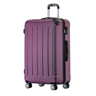 Abbildung von BEIBYE Hartschalen Koffer Trolley Rollkoffer Reisekoffer Handgepäck 4 Rollen (M L XL Set) (Violett, XL)