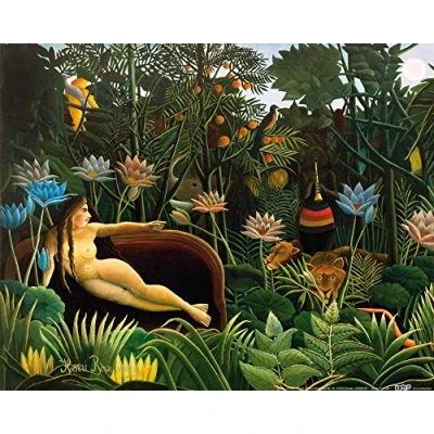 Abbildung von 1art1 Henri Rousseau Poster Der Traum, 1910 Kunstdruck Bild 50x40 cm