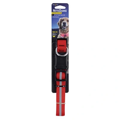 Abbildung von Nite Ize Signalband NiteDawg LED Dog Collar, rot, L, NI NND2L 10 R3
