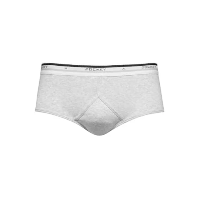 Abbildung von Jockey Cotton Y front Brief Grau Baumwolle Small Herren
