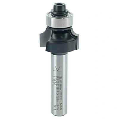 Abbildung von ENT 14282 Abrundfräser HW, Schaft (S) 8 mm, Durchmesser (D) 18,7 NL 9,5 R 3 SL 32 mit Kugellager