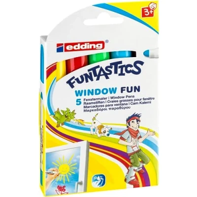 Abbildung von edding Permanentmarker FUNTASTICS WINDOW FUN Kinderfenstermaler
