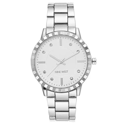 Abbildung von Nine West Damen Armbanduhr mit Kristallakzent