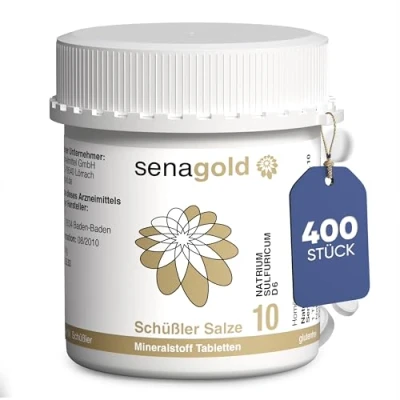 Abbildung von Schüssler Salz Nr. 10 Natrium sulfuricum D6 Tabletten glutenfrei (400 St.)