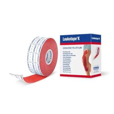 Abbildung von Leukotape K 2,5 cm rot 1 St