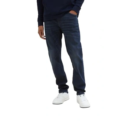 Abbildung von TOM Tailor Jeans Straight Leg, Herren, Größe: 34x32, Used dark stone blue denim