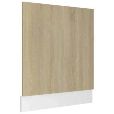 Abbildung von vidaXL Geschirrspülerblende mit Sockelleiste Geschirrspüler Frontblende Geschirrspülerfront Blende Spülmaschine Sonoma Eiche 59,5x3x67cm Holzwerkstoff
