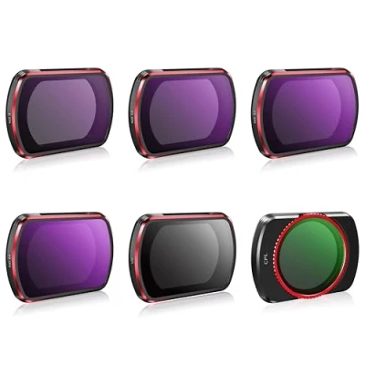 Abbildung von TOMAT ND Filter Set für DJI Osmo Pocket 3 Zubehör, 6er Pack, CPL, UV, ND8, ND16, ND32, ND64
