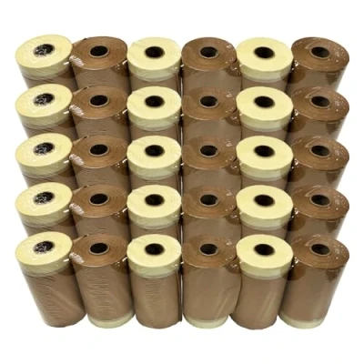Abbildung von Handelskönig 30x Papier Masker 180 mm x 20 m Krepp Abdeckpapier Abdeckband Folie Band Tape