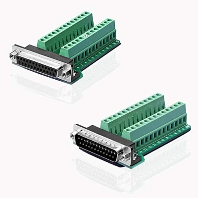 Abbildung von euroharry D SUB DB25 G2 Stecker Buchse, 25 Anschlüssen der Leiterplatte Adapter