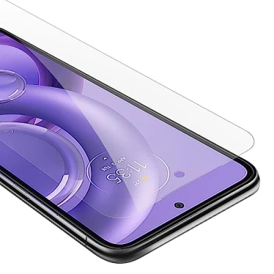 Abbildung von Cadorabo Panzer Schutz Glas für Motorola EDGE 30 NEO Schutzfolie in Ultra Klar Hüllen freundlich Gehärtetes (Tempered) Dipslayschutz Folie 9H Härte Anti Kratzer